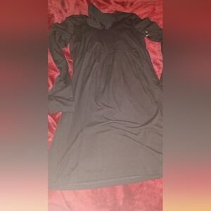 New Elegant Black Empire Waist Dress